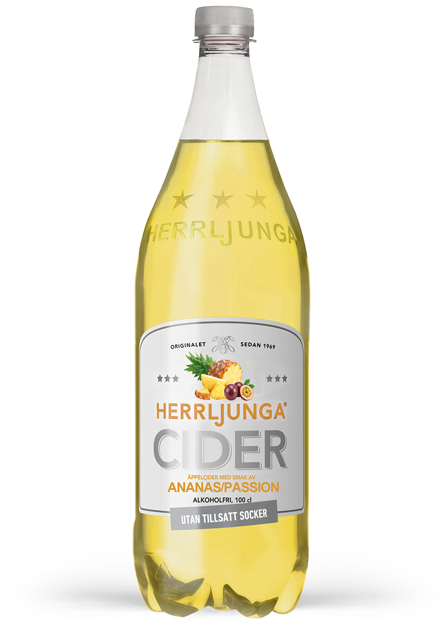 Äppelcider med smak av Ananas/Passion, 100 cl | Utan tillsatt socker