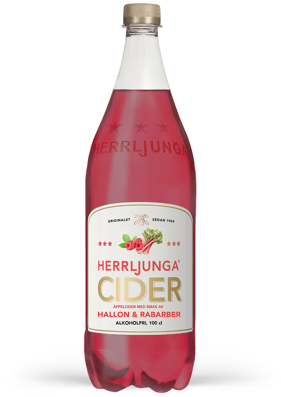 Äppelcider med smak av hallon & rabarber, 100 cl Original